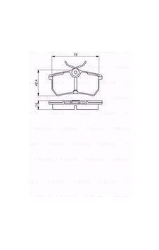 Ford Focus 1.4 16V 1998-2004 Bosch Arka Fren Balatası N11.9851 Ford Focus 1.4 16V 1998-2004 Bosch Arka Fren Balatası N11.9851