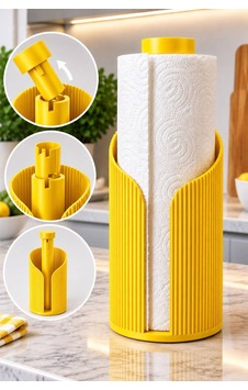 Modern Rulo Peçetelik 3d Tasarım Ürünü Yemek Masası Peçetelik Sarı Sarı Modern Rulo Peçetelik 3d Tasarım Ürünü Yemek Masası Peçetelik Sarı Sarı