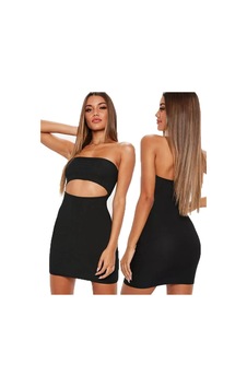 Mini Straplez Elbise Kırmızı Mini Straplez Elbise Kırmızı