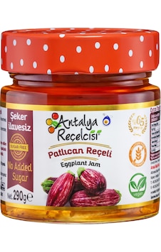 Antalya Reçelcisi Rafine Şeker İlavesiz Patlıcan Reçeli 290 G Antalya Reçelcisi Rafine Şeker İlavesiz Patlıcan Reçeli 290 G