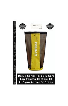 Delux Serisi Tç-18-s Sarı Top Taşıma Çantası 18 Li Oyun Antrenör Branş Delux Serisi Tç-18-s Sarı Top Taşıma Çantası 18 Li Oyun Antrenör Branş