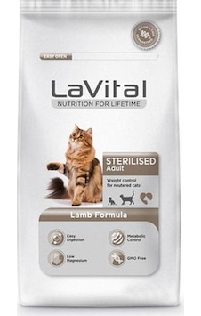 La Vital Sterilesed Kuzu Etli Kısırlaştırılmış Yetişkin Kedi Maması 12 KG