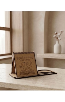 Kupa Tutuculu Üçgen Kitap Standı-expand Your Mind, Read A Book Kupa Tutuculu Üçgen Kitap Standı-expand Your Mind, Read A Book