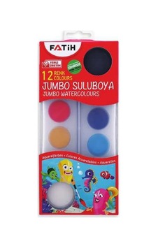 Js-12 Sulu Boya 12 Renk Çok Renkli Js-12 Sulu Boya 12 Renk Çok Renkli