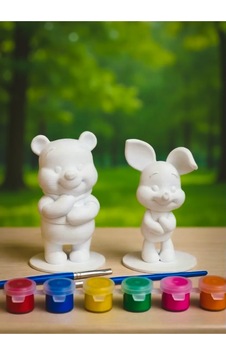 Winnie Piggy Çocuk Boyama Seti 6 Renk Sulu Boya + 2 Adet Fırça Eğitici Ve Eğlenceli Winnie Piggy Çocuk Boyama Seti 6 Renk Sulu Boya + 2 Adet Fırça Eğitici Ve Eğlenceli