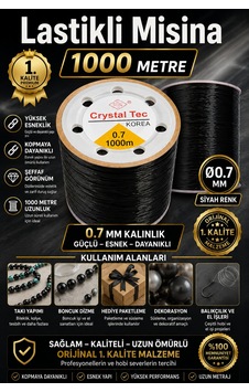 Esnek Siyah Misina 0.7 Mm 1000 Metre Siyah Misina Esnek Siyah Misina 0.7 Mm 1000 Metre Siyah Misina