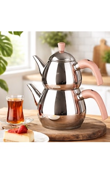 Porsima 1028-1 Damla Bakalit Kulp Orta Boy Paslanmaz Çelik Çaydanlık Takımı - Rose - 0.75-1.50lt Diğer Porsima 1028-1 Damla Bakalit Kulp Orta Boy Paslanmaz Çelik Çaydanlık Takımı - Rose - 0.75-1.50lt Diğer