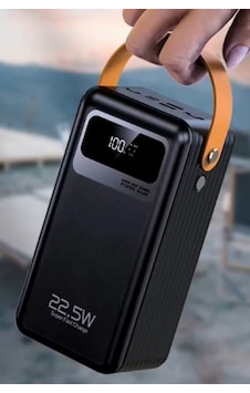 Büyük Boy Seyahat İçin Hızlı Şarj Özellikli 60.000 Mah Powerbank 60.000 Mah Yüksek Kapasite Siyah