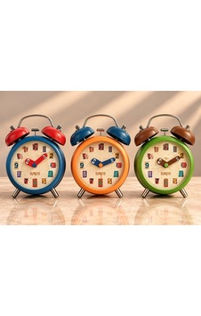 Metal Çift Zilli Çalar Saat Alk6460 01 Metal Çift Zilli Çalar Saat Alk6460 01