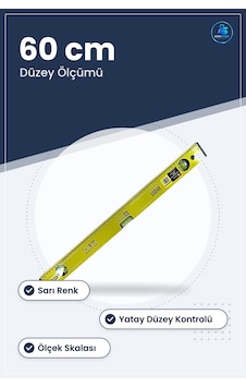 Su Terazisi 60 Cm Sarı Günlük Düzey Ölçümleri İçin Hırdavat Ev At
