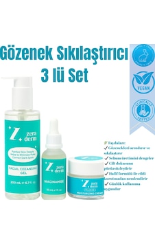 3 Lü Gözenek Sıkılaştırıcı Cilt Bakım Seti Niacinamide + Temizleme Jeli + Nemlendirici 3 Lü Gözenek Sıkılaştırıcı Cilt Bakım Seti Niacinamide + Temizleme Jeli + Nemlendirici