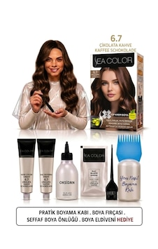 Sea Color Set Saç Boyası 6.7 Çikolata Kahve 2 Li +pratik Boya Kabı Sea Color Set Saç Boyası 6.7 Çikolata Kahve 2 Li +pratik Boya Kabı