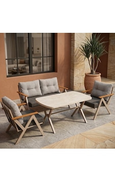 Venedik 2+1+1+ 70x120 Traverten Masa Metal Balkon Takımı Keten Dokulu Kumaş Cappuccino Metal - Bahçe Teras Oturma Grub Gri - Antrasit Venedik 2+1+1+ 70x120 Traverten Masa Metal Balkon Takımı Keten Dokulu Kumaş Cappuccino Metal - Bahçe Teras Oturma Grub Gri - Antrasit