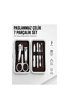 Trendlia Paslanmaz Çelik Kişisel Bakım Seti 7 Parça Trendlia Paslanmaz Çelik Kişisel Bakım Seti 7 Parça