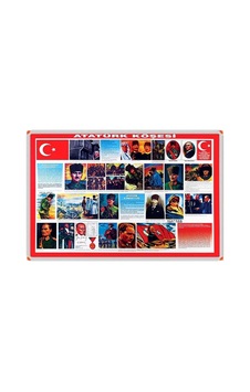 Atatürk Köşesi Metal Çerçeveli 70 X 100 Cm Alüminyum Çerçeve
