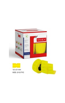 Diyarı Fırsat Sarı Renk Fiyat Etiketi 12x21 Mm 24'lü Paket 24 Adet Diyarı Fırsat Sarı Renk Fiyat Etiketi 12x21 Mm 24'lü Paket 24 Adet