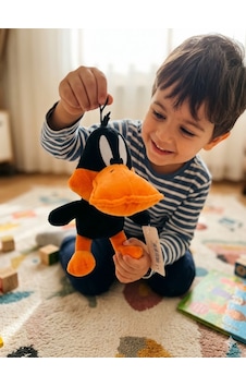 Daffy Duck Peluş Oyuncak 20 Cm Sevimli Yumuşacık Ve Eğlenceli Karakter Peluş Çok Renkli
