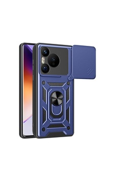 Zore Huawei Pura 70 5g Kılıf Magnetik Standlı Kamera Korumalı Omsy Sürgülü Vega Kapak - Mavi Zore Huawei Pura 70 5g Kılıf Magnetik Standlı Kamera Korumalı Omsy Sürgülü Vega Kapak - Mavi