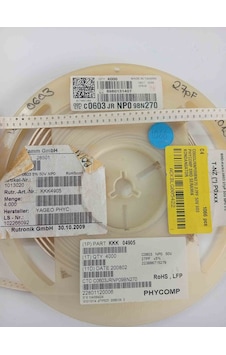 C0603jrnp09bn270 27pf 50v 603 Phycomp Smd Seramik Kondansatör 1000 Adet