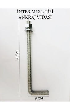 İnter L Tipi Ankraj Vidası M12 25cm 25 CM