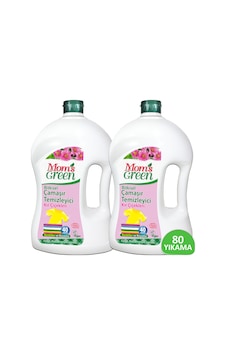 Mom's Green Bitkisel Çamaşır Temizleyici Kır Çiçekleri 80 Yıkama 2 x 1500 ML Mom's Green Bitkisel Çamaşır Temizleyici Kır Çiçekleri 80 Yıkama 2 x 1500 ML