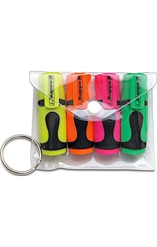 Edding Mini Fosforlu Kalem Seti 4 Renk Poşet Ed7P499 Çok Renkli Edding Mini Fosforlu Kalem Seti 4 Renk Poşet Ed7P499 Çok Renkli