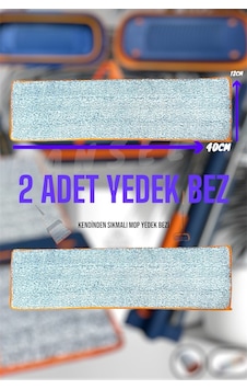2 Adet Yedek Bez - Sadece Bez - Kendinden Sıkmalı Mop Yedek Bezi - Mikrofiber Yedek Bez Gri - Beyaz 2 Adet Yedek Bez - Sadece Bez - Kendinden Sıkmalı Mop Yedek Bezi - Mikrofiber Yedek Bez Gri - Beyaz