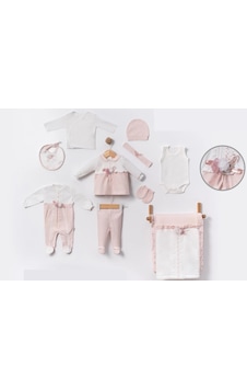 Lamato Baby Çiçek Aksesuarlı Dantelli Kutusuz Hastane Çıkışı Bebe 10' Lu Set Pembe Lamato Baby Çiçek Aksesuarlı Dantelli Kutusuz Hastane Çıkışı Bebe 10' Lu Set Pembe
