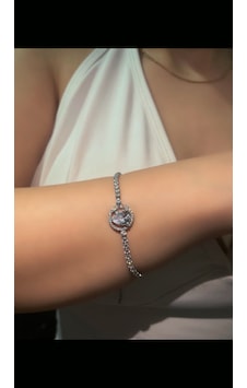 İnsera Kadın Silver Damla Taşlı Asansörlü Bileklik Gümüş İnsera Kadın Silver Damla Taşlı Asansörlü Bileklik Gümüş