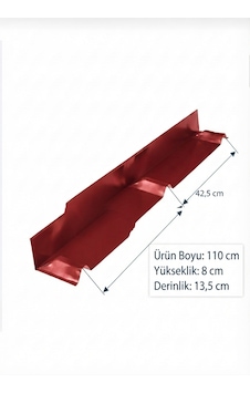 Metal Sepeti Kırmızı Sandviç Panel Duvar Dibi Sacı