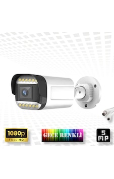 Qromax Gece Renkli Gösteren Fullhd 5mp Lensli 12 Ultra Warm Ledli Güvenlik Kamerası 312w Qromax Gece Renkli Gösteren Fullhd 5mp Lensli 12 Ultra Warm Ledli Güvenlik Kamerası 312w