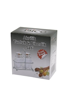 İbico İ22-165 Akrilik Tuzluk & Biberlik & Baharatlık Krom Kapak, Metal Standlı İbico İ22-165 Akrilik Tuzluk & Biberlik & Baharatlık Krom Kapak, Metal Standlı