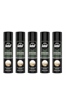 Selsil Silikon Sprey 500 Ml Şeffaf Yağlayıcı Su İtici Ve Ses Önleyici Bakım Spreyi 5 Adet Selsil Silikon Sprey 500 Ml Şeffaf Yağlayıcı Su İtici Ve Ses Önleyici Bakım Spreyi 5 Adet