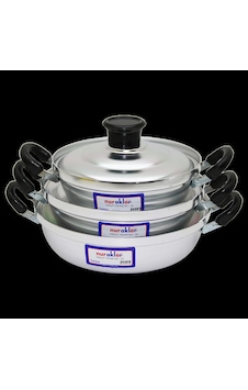 3lü Alüminyum Omlet Set No-18-20-22 Çok Renkli 3lü Alüminyum Omlet Set No-18-20-22 Çok Renkli