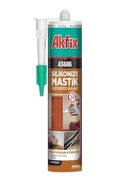 Akfix AS606 Silikonize Mastik 500 G