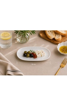 Iris Gourmet Porselen Oval Tabak, Meze Ve Sos Sunumu İçin, 15x8.5 Cm Çok Renkli Iris Gourmet Porselen Oval Tabak, Meze Ve Sos Sunumu İçin, 15x8.5 Cm Çok Renkli