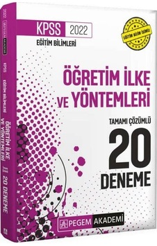 2022 KPSS Eğitim Bilimleri Öğretim İlke ve Yöntemleri Tamamı Çözümlü 20 Deneme- Pegem Akademi Yayıncılık