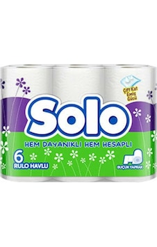 Solo Rulo Kağıt Havlu 6'lı Solo Rulo Kağıt Havlu 6'lı
