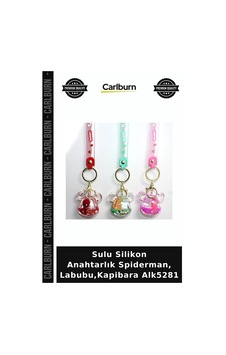 Özel Üretim Sulu Silikon Anahtarlık Spiderman, Labubu,kapibara Alk5281