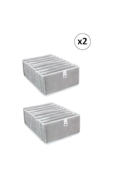 2 Adet Akordiyon Organizer Çekmece İçi Düzenleyici L Gri 2 Adet Akordiyon Organizer Çekmece İçi Düzenleyici L Gri