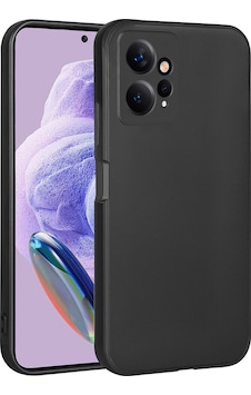 Noktaks - Redmi Note 12 4g Uyumlu - Kılıf Mat Soft Esnek Premier Silikon Kapak - T26750 - Siyah Siyah