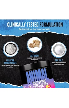 Animal Creatine Chews 120 Chewable Tablets - Fruit Punch Aromalı Animal Creatine Chews 120 Chewable Tablets - Fruit Punch Aromalı