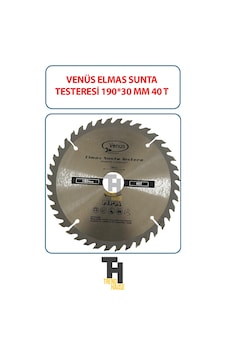 Venüs Elmas Sunta Testeresi 190 Mmx 30 Mm 40 T Spiral Ağaç Sunta Kesme