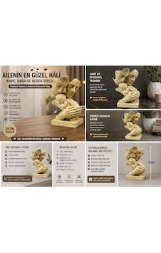 Modern Aile Biblosu Anne Baba Bebek Figürlü Dekoratif Obje 3d Baskı Sağlıklı Pla 25 Cm Şık Tasarım 25cm Modern Aile Biblosu Anne Baba Bebek Figürlü Dekoratif Obje 3d Baskı Sağlıklı Pla 25 Cm Şık Tasarım 25cm