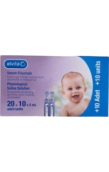 Alvita Serum Fizyolojik 30 Flakon (20 10X5Ml) Alvita Serum Fizyolojik 30 Flakon (20 10X5Ml)