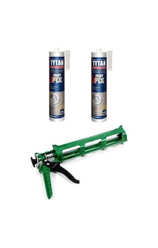 Tytan Power Flex Şeffaf Montaj Yapıştırıcısı 2 Adet Slikon Tabancası Tytan Power Flex Şeffaf Montaj Yapıştırıcısı 2 Adet Slikon Tabancası