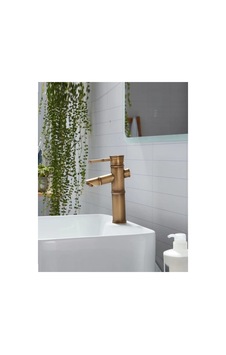 Rena Design Bambu Model Rustik Antik Lavabo Bataryası Banyo Musluğu Eskitme Lavabo Armatür Otantik Bakır Görünüm Rena Design Bambu Model Rustik Antik Lavabo Bataryası Banyo Musluğu Eskitme Lavabo Armatür Otantik Bakır Görünüm