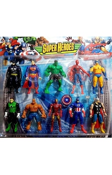 Avengers Yenilmezler Oyuncak Figür Süper Kahramanlar 10lu Haraket