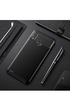 Huawei Honor 8x Kılıf Kamera Çıkıntılı Karbon Fiber Dokulu Renk Atmaz Kapak Negro