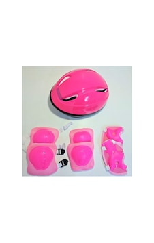 Nw Nessiworld Kask Dizlik Dirseklik Eldiven Koruyucu Çocuk Set Pembe Pembe